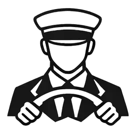 Professional chauffeurs icon